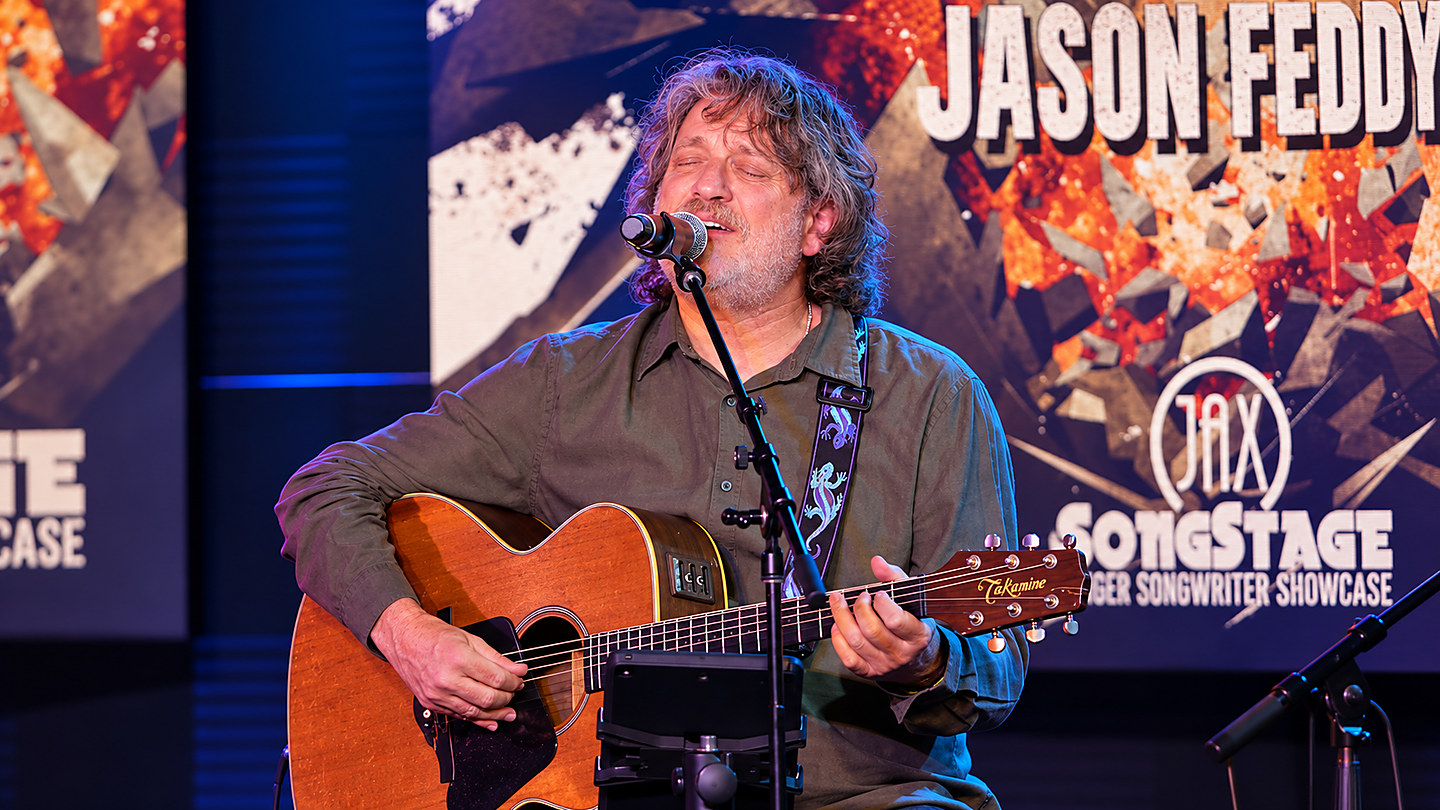 Jason Feddy at Campus JAX — JAX SongStage – Jason and guitar