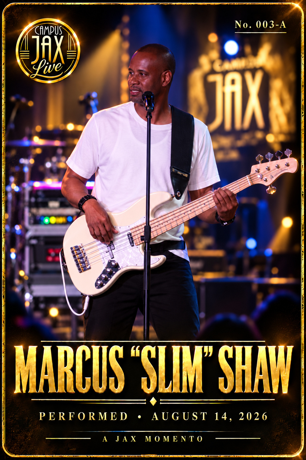 Marcus “Slim” Shaw JAX Momento No. 003-A