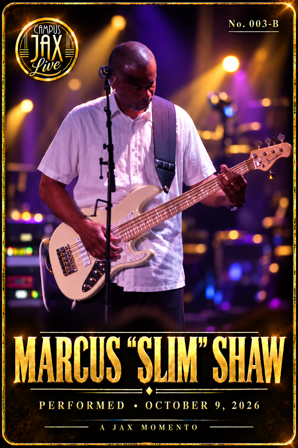 Marcus “Slim” Shaw JAX Momento No. 003-B